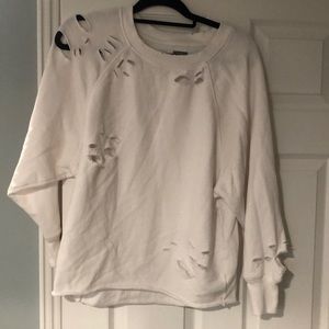 White sweatshirt